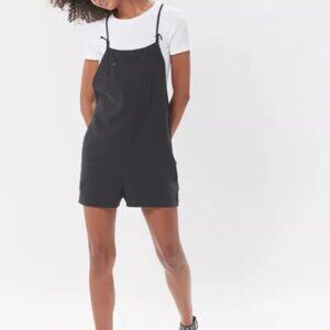 Urban Outfitter Linen Overall Shorts, Black, Size XS NWT